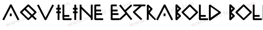 Aquiline ExtraBold BoldVersion 100字体转换